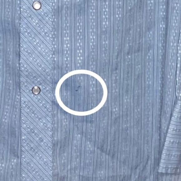 Wrangler Men’s Sz 2XL Pearl Collared 3 Snap Cuff Pearl Snapped Button Down Shirt - Picture 6 of 6